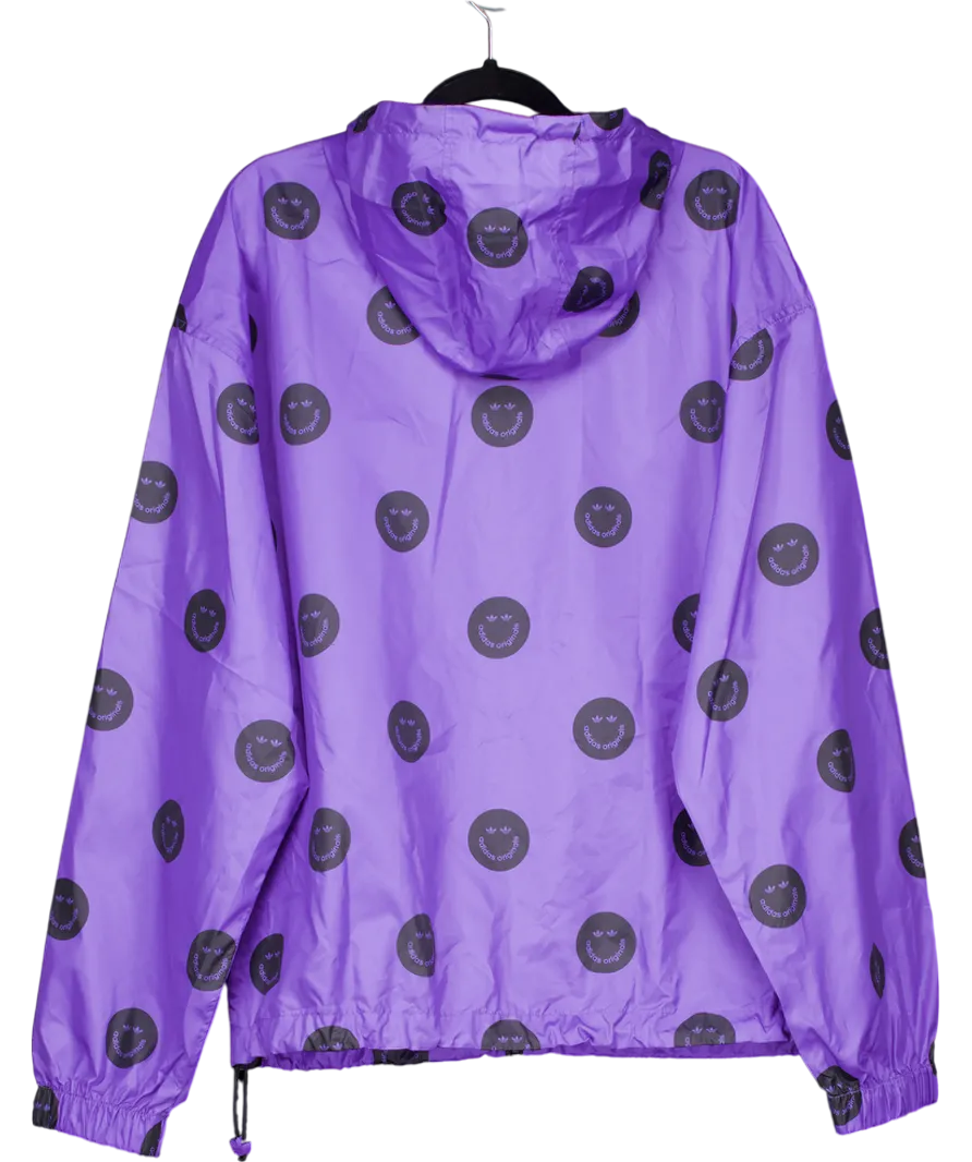 adidas Purple Originals Rain Jacket UK S