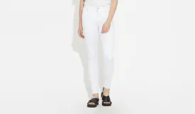 Asa | Mid Rise Skinny - White