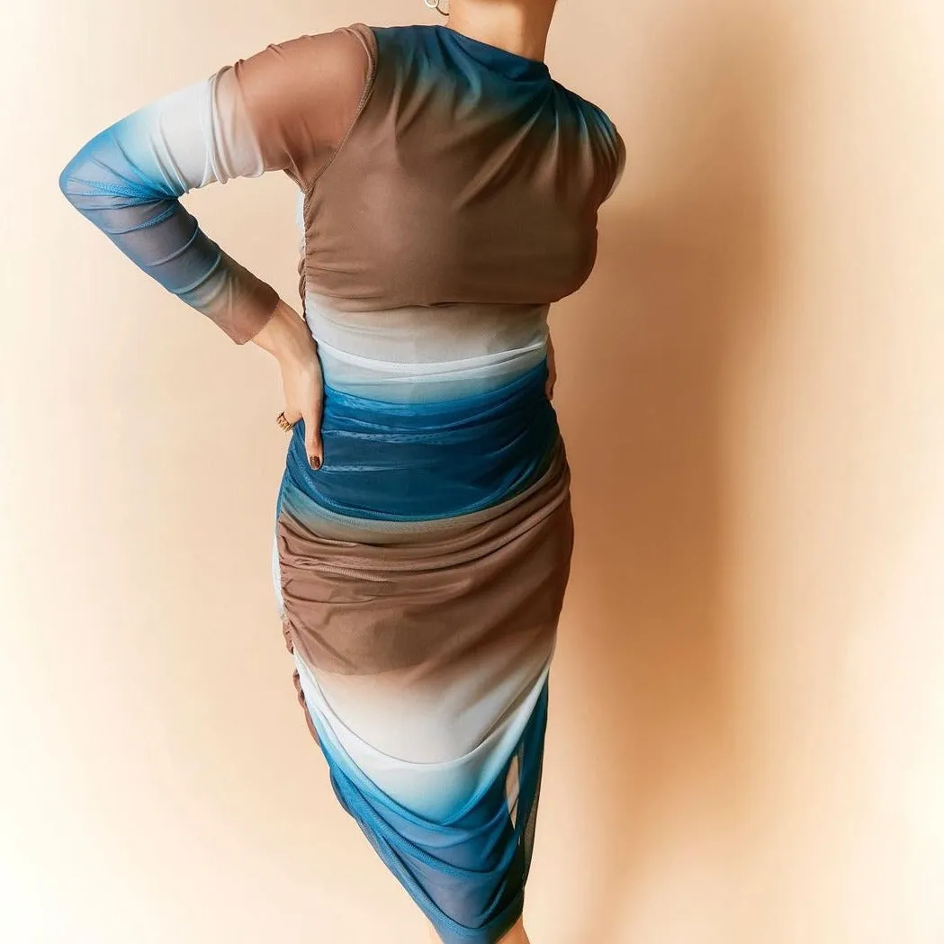 Caroline Bodycon Mesh Dress