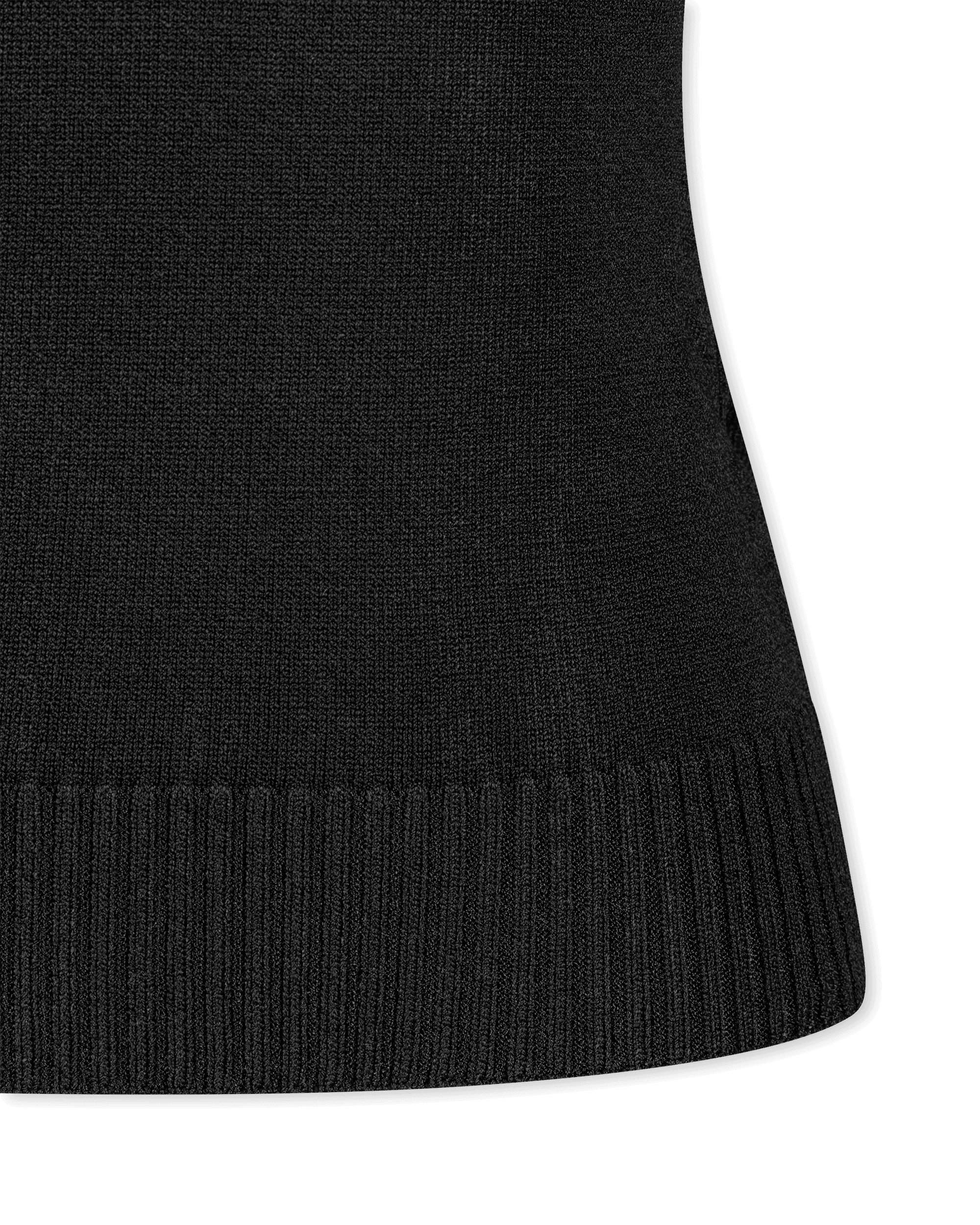 Decorative Button Ribbed Tank-Top