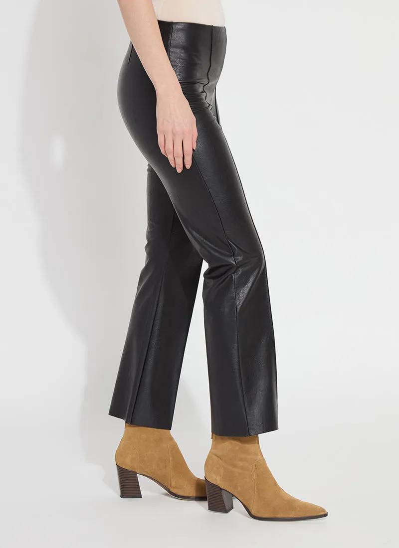 Faux Leather Ankle Grazers- Black