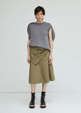 Fold Front Skirt