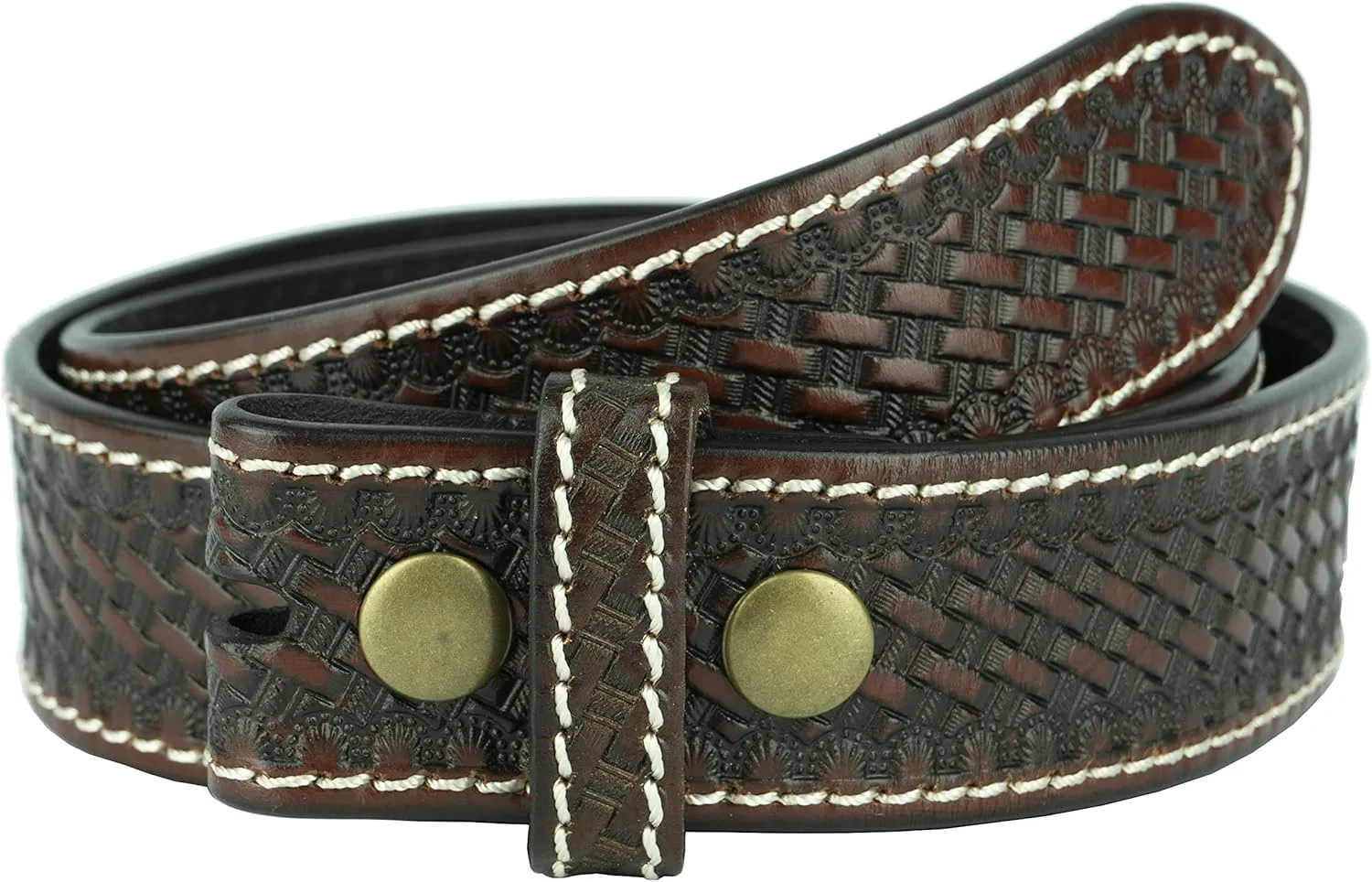 Gelante Genuine Full Grain Leather Belt Strap without Belt Buckle