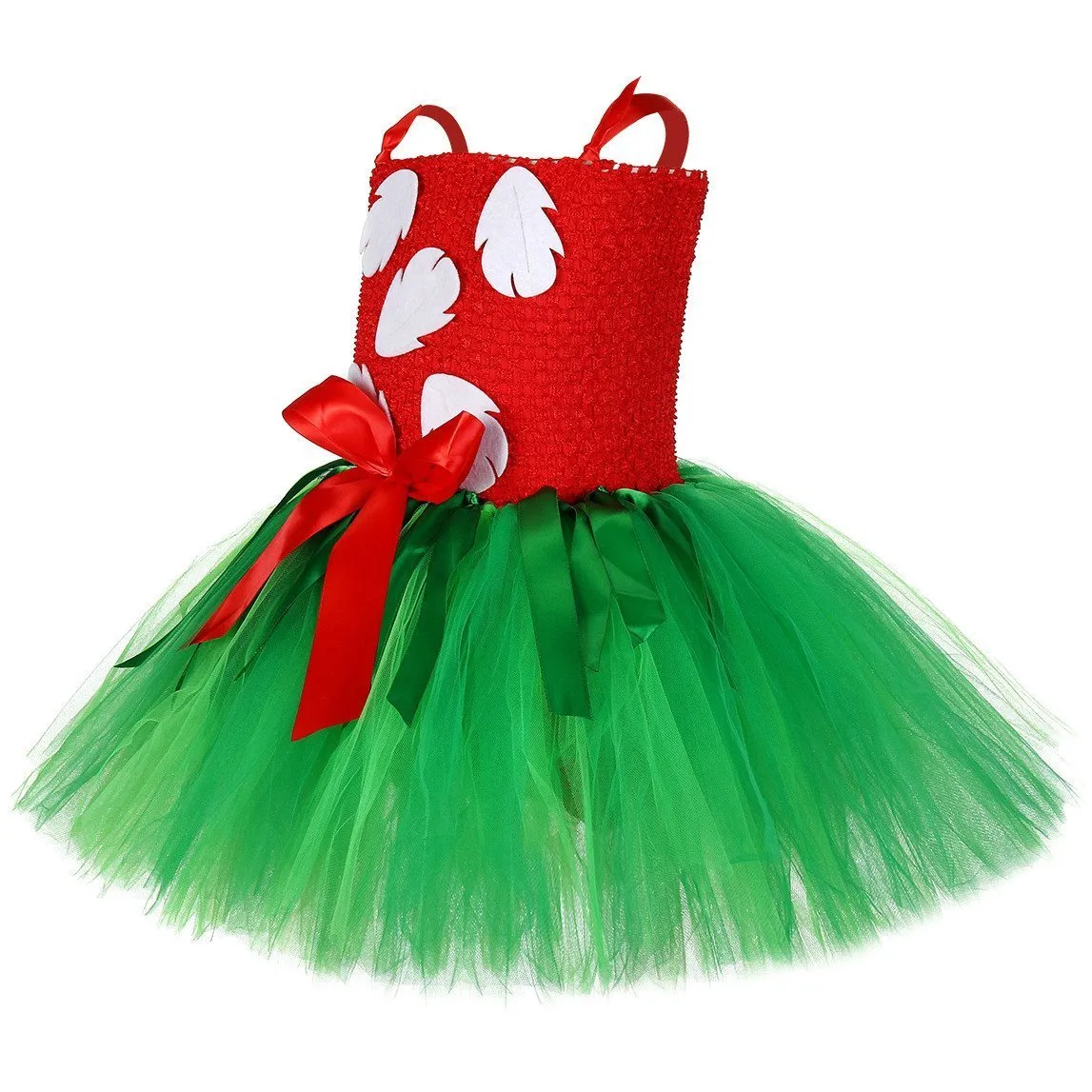 Girls Tutu Dreams Hawaii Lilo Costume with Tropical Fern Leaf Headband
