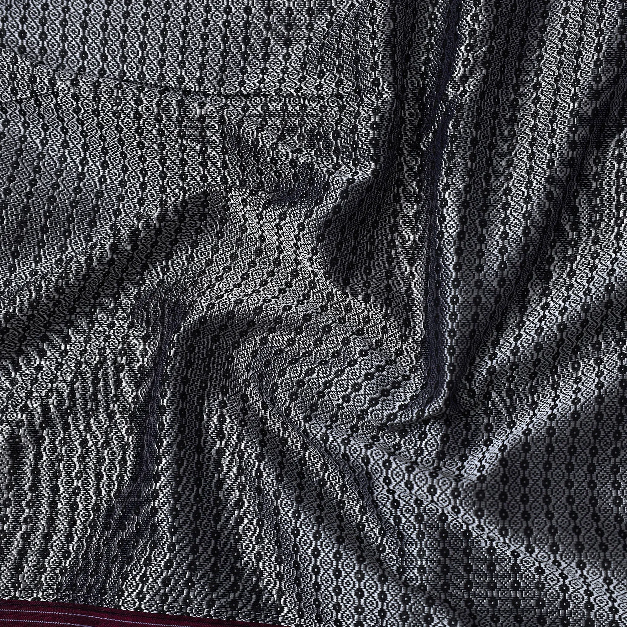 Grey - Traditional Khun Weave Cotton Fabric 40