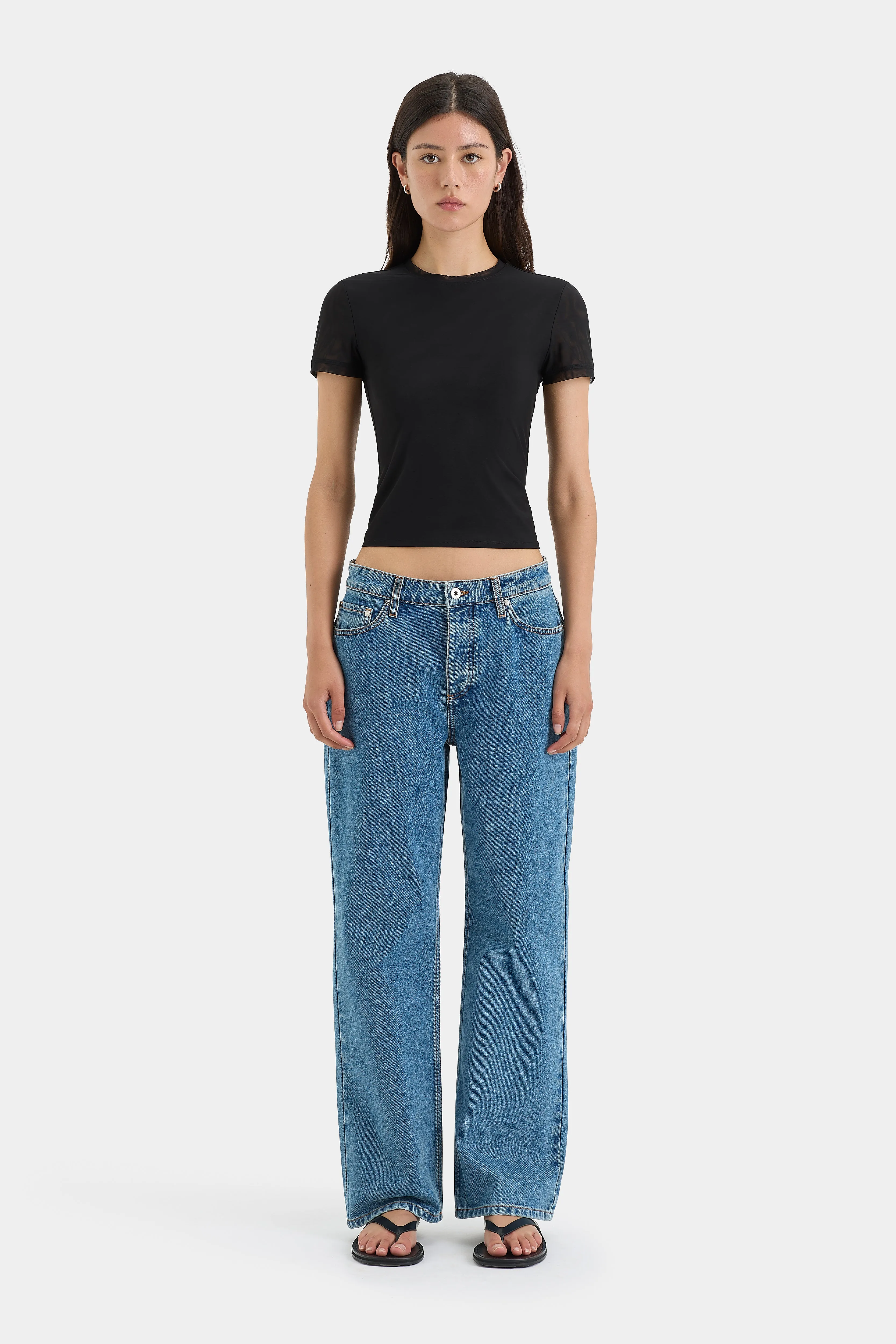 Jacques Mesh Fitted Tee