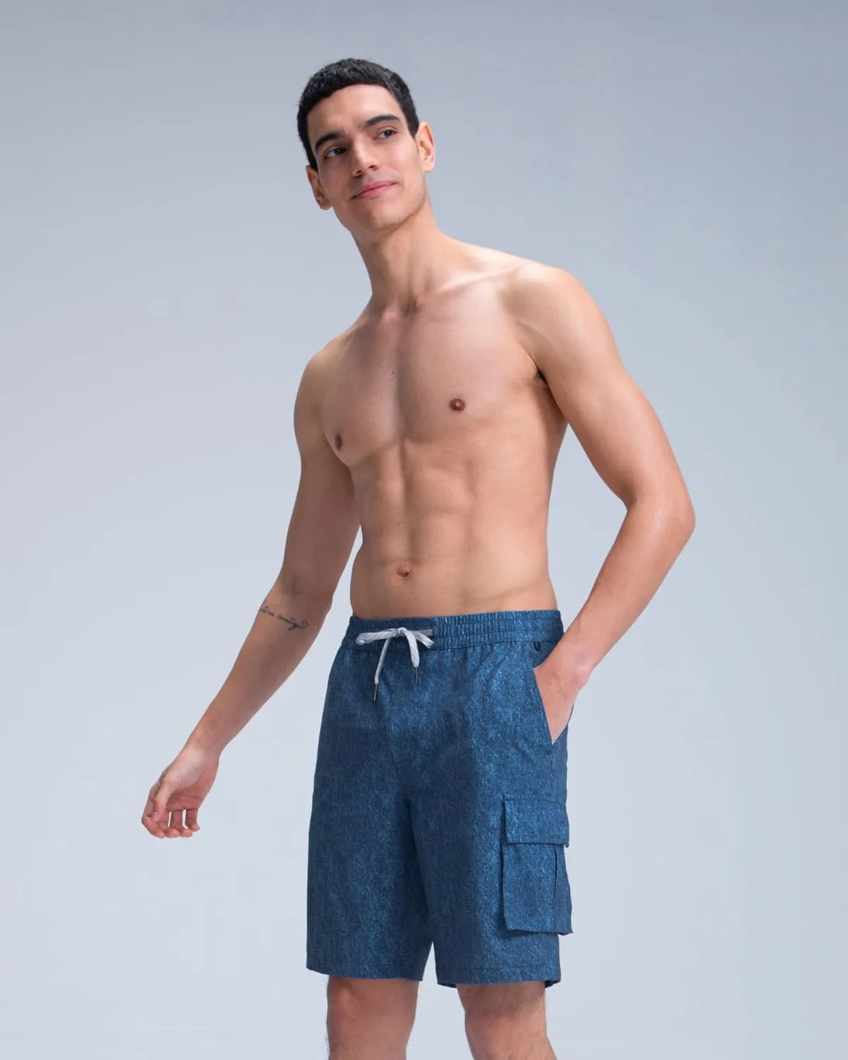 maamgic Mens Swim Trunks with Compression Liner 9 inch Quick Dry Men Bathing Suit Stretch Board Shorts