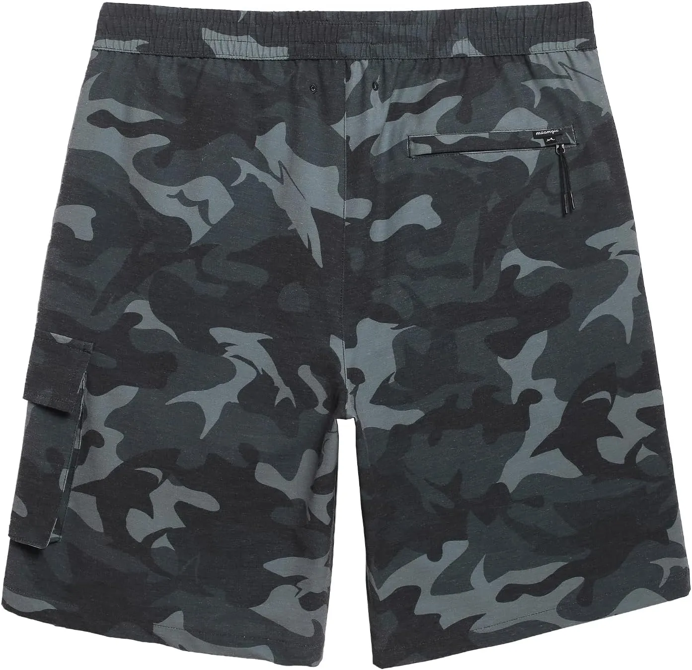 maamgic Mens Swim Trunks with Compression Liner 9 inch Quick Dry Men Bathing Suit Stretch Board Shorts