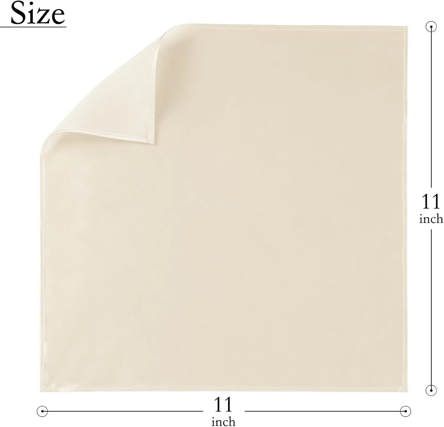MANSPHIL 100% Real Mulberry Silk Pocket Square for Men, 11x11 Inch Solid Handkerchiefs, Multi Colors
