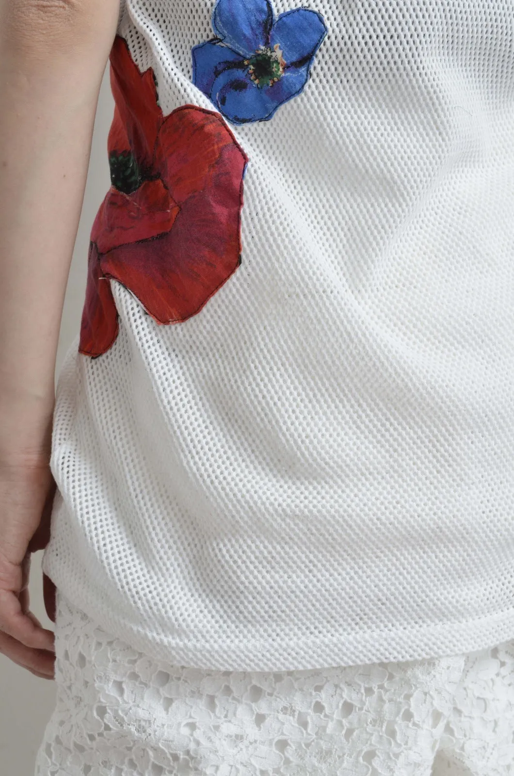 MESH TANK_FLORAL / C