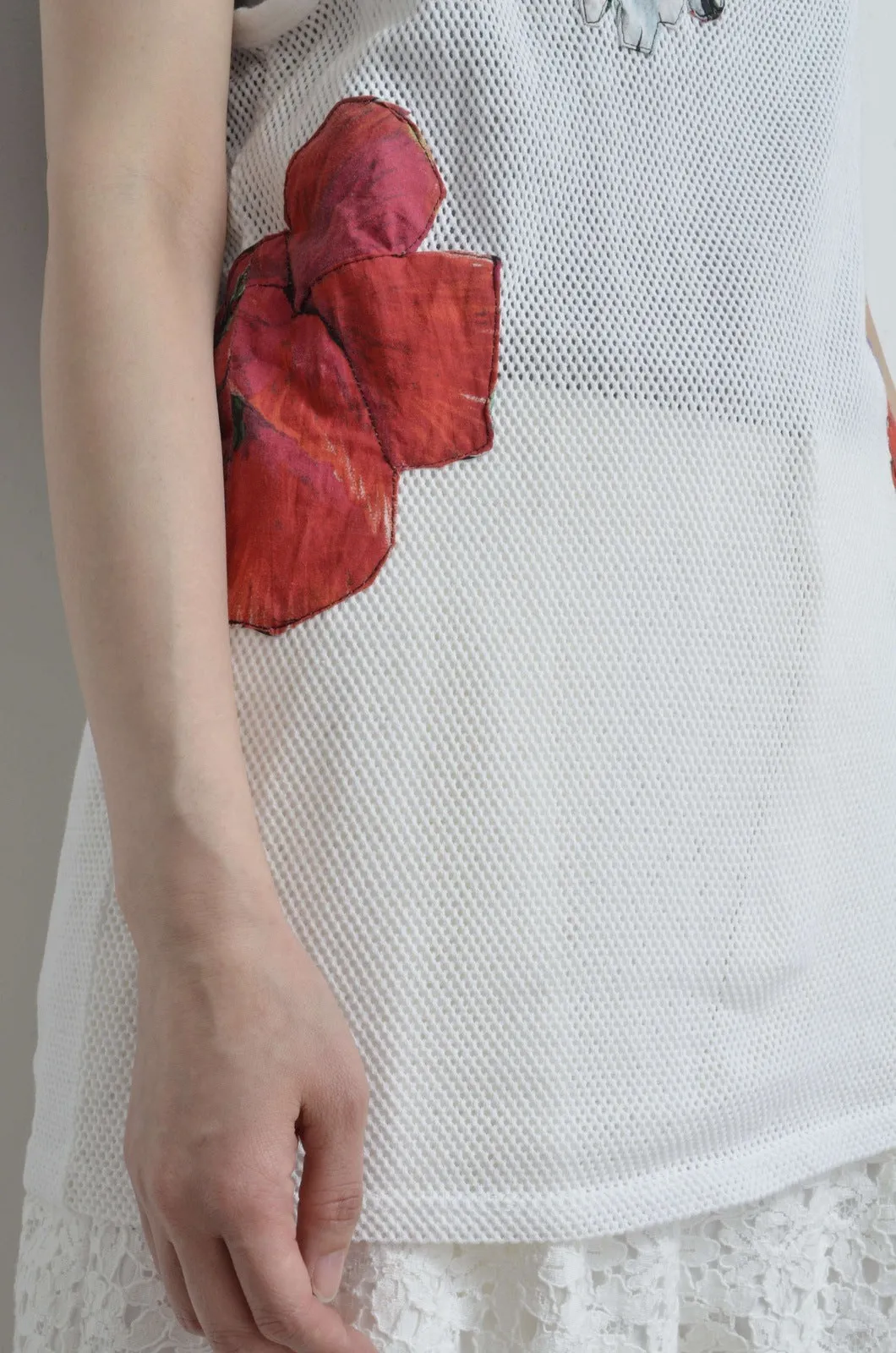 MESH TANK_FLORAL / C