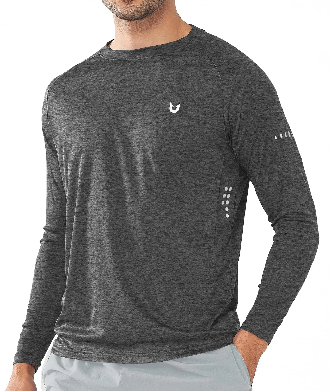 NORTHYARD Men's Sun Protection UPF 50  Shirts Long Sleeve Swim Rash Guard Shirt Workout Running Athletic Gym UV Fish Hiking