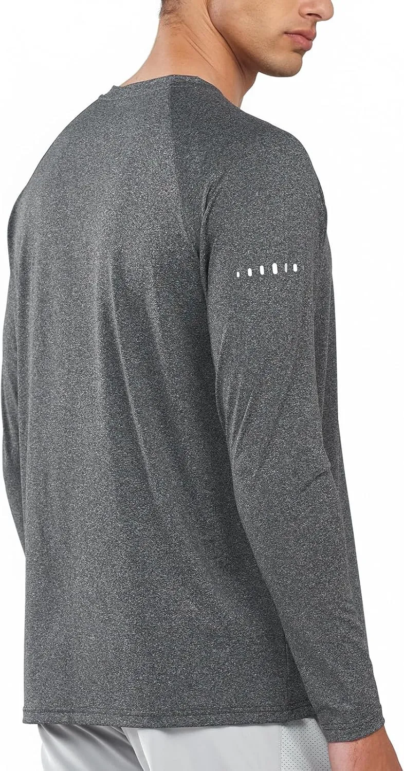 NORTHYARD Men's Sun Protection UPF 50  Shirts Long Sleeve Swim Rash Guard Shirt Workout Running Athletic Gym UV Fish Hiking