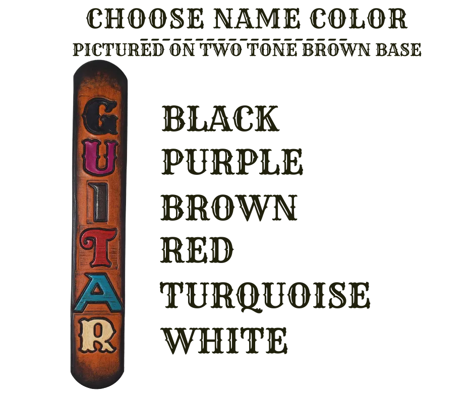 "Country Sunshine" Leather Guitar Strap
