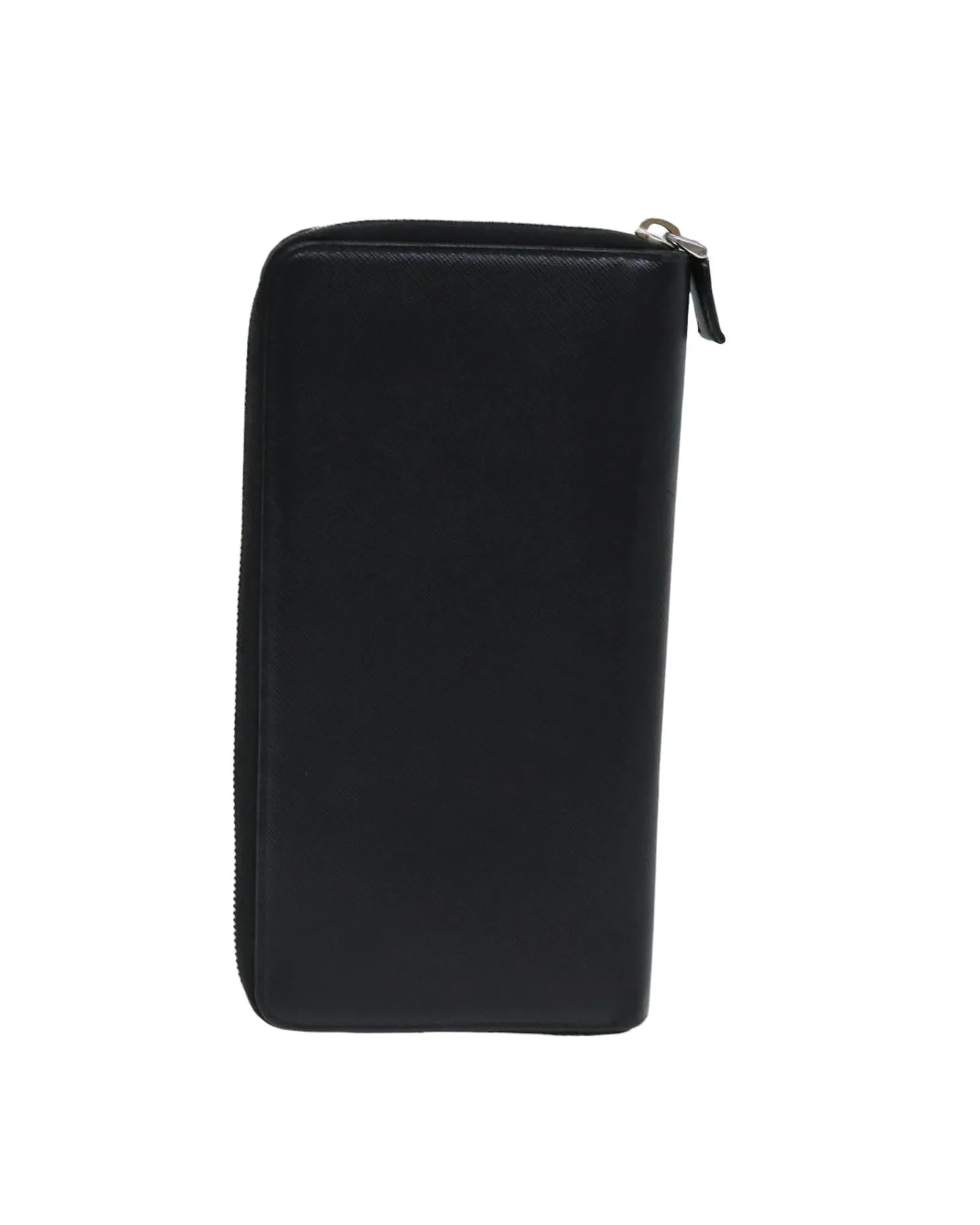 Saffiano Leather Long Wallet with Multiple Pockets