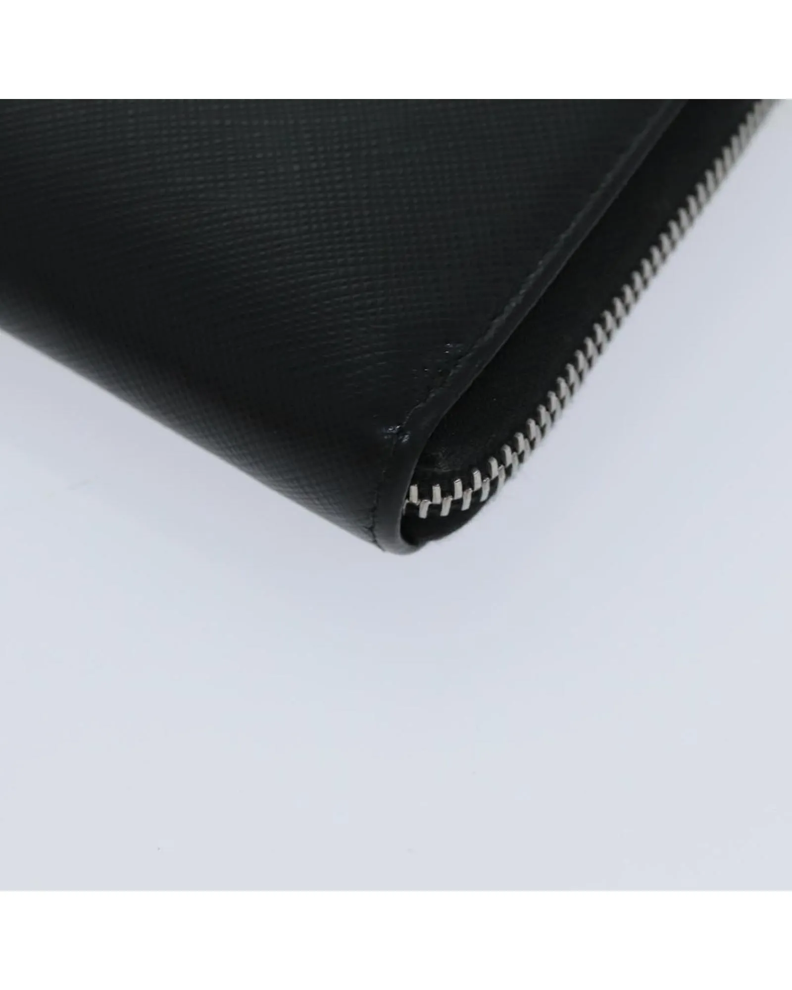 Saffiano Leather Long Wallet with Multiple Pockets