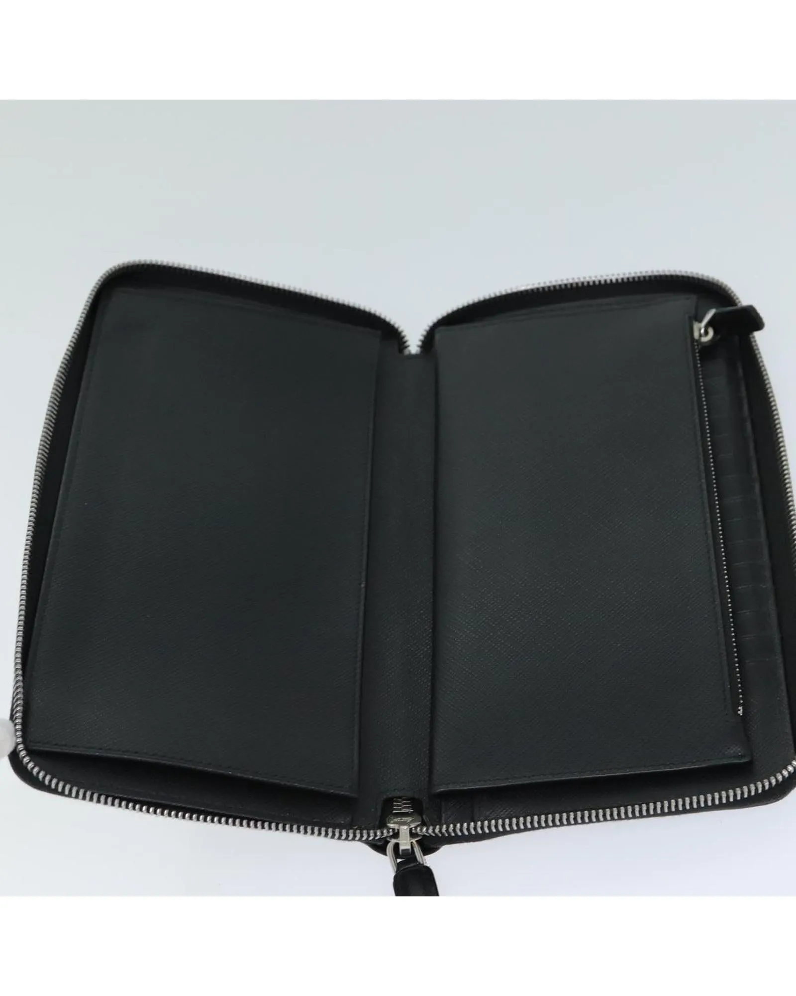 Saffiano Leather Long Wallet with Multiple Pockets