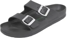 SAGUARO Men's Women's Comfort Double Buckle Sandals Lightweight Adjustable EVA Sandals with Rubble Sole