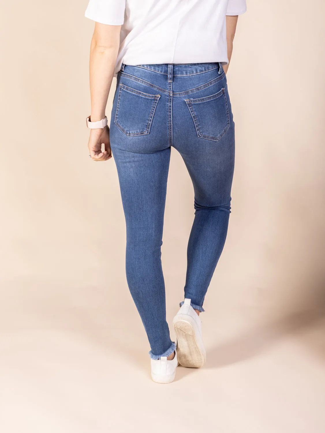The Frenchie Denim - Blue Mid Rise