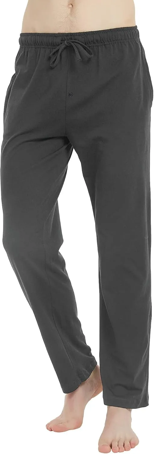 U2SKIIN 2 Pack Mens Pajama Pants Soft, Lightweight Lounge Pant with Pockets Sleep Pj Bottoms for Men