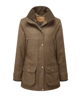 Women's Ptarmigan Tweed Coat - Teviot Tweed